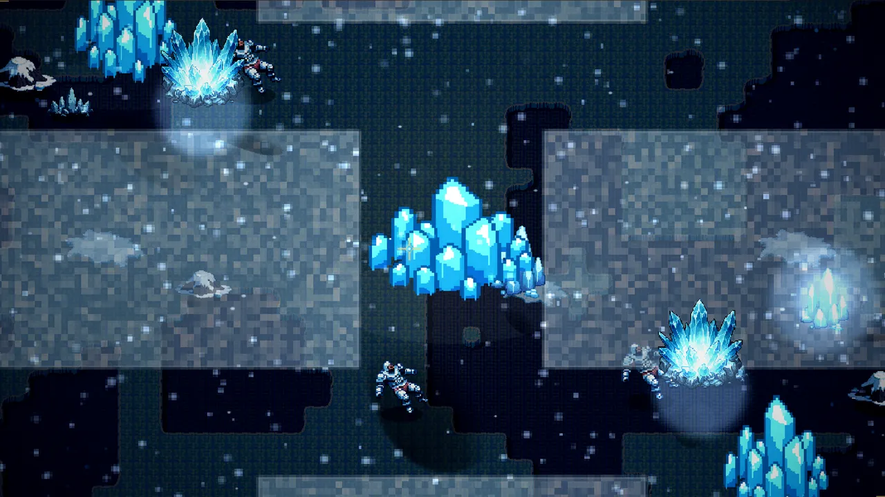 The Frozen Arena arena in Mystvale, as it renders in game