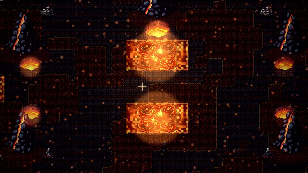 The Infernal Pit arena in Mystvale, as it renders in game