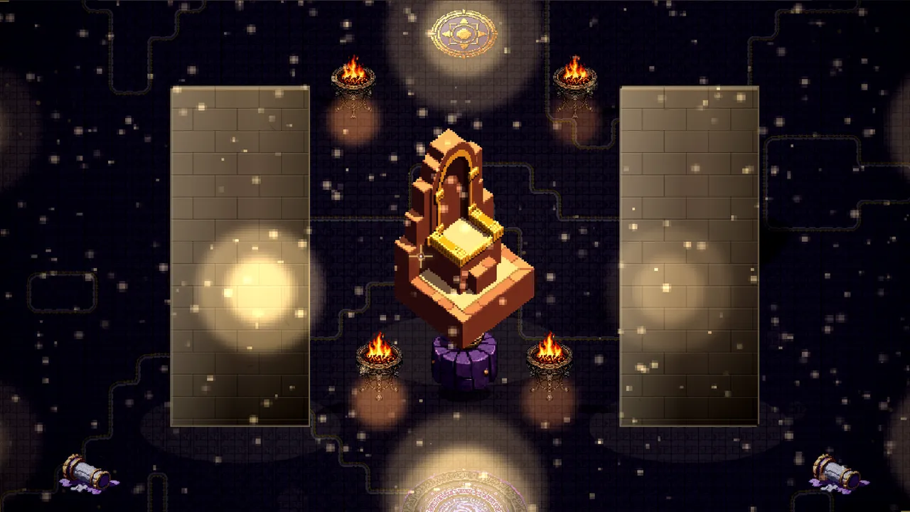 The Sacred Temple arena in Mystvale, as it renders in game