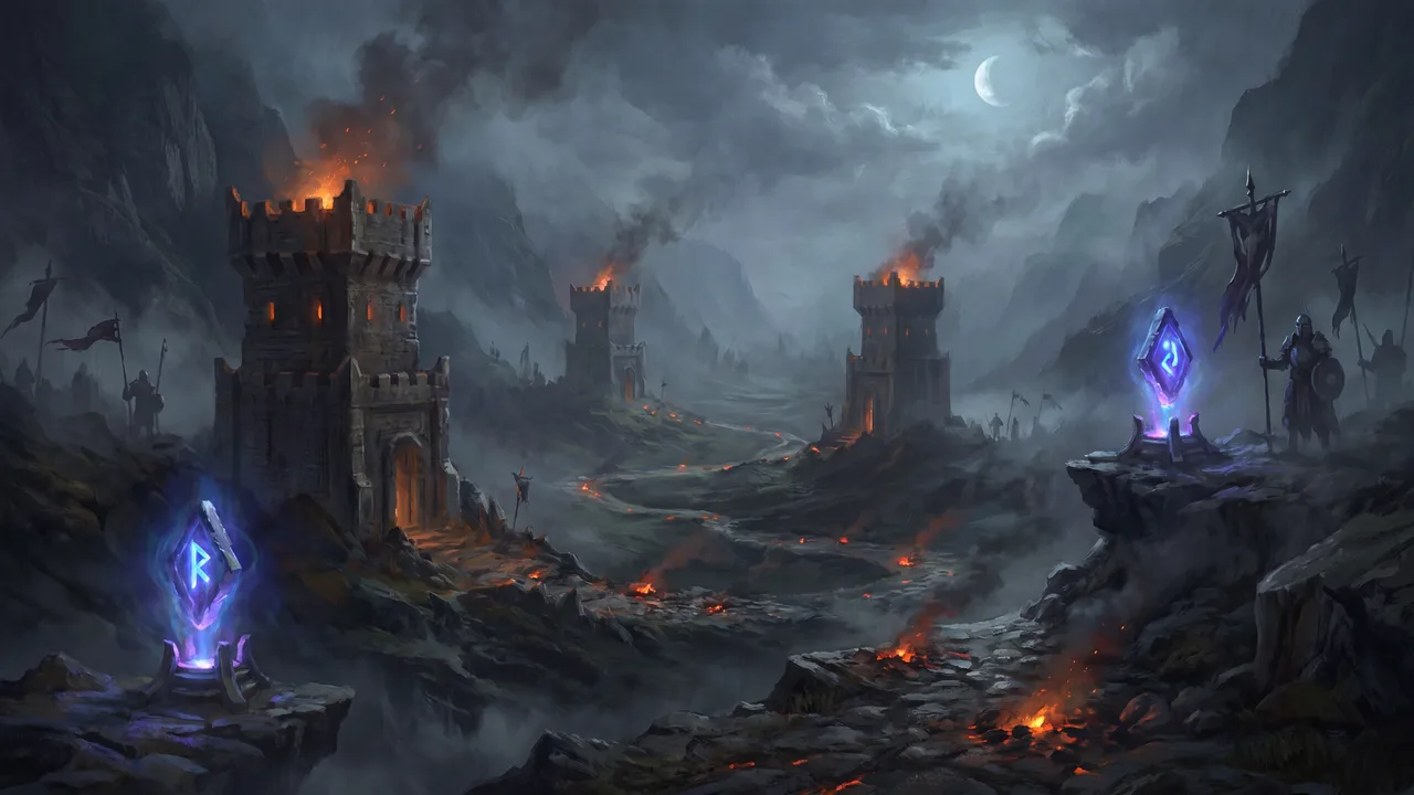 The Warroad — a 3v3 Conquest battleground in Mystvale